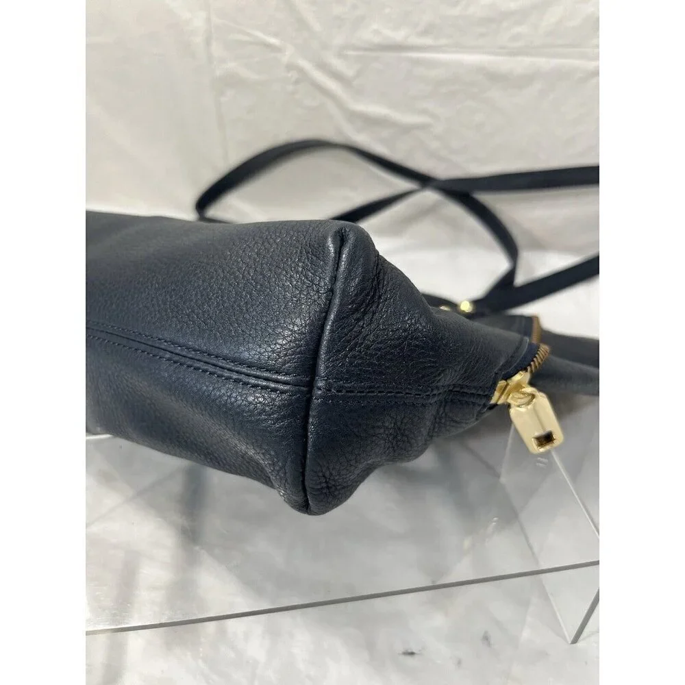 Juicy Couture Orange Grove Winged Tote navy leather new convertible